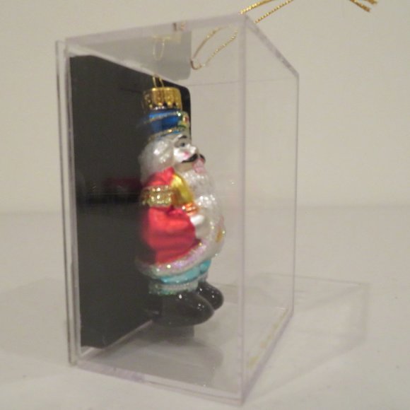 Christmas Glass Ornament Nutcracker Handcrafted by Unique Treasure Box Keepsake - Picture 5 of 6